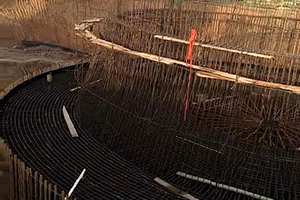 武汉砼烟囱新建施工现场